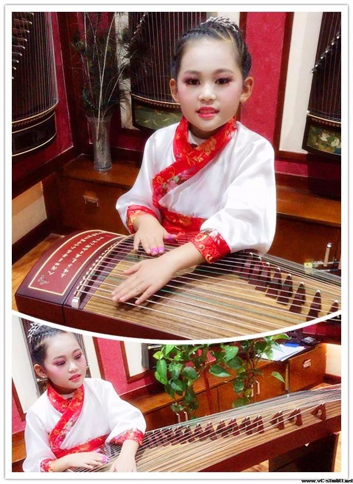 我校古筝学员王语涵参加实验小学 才艺大赛