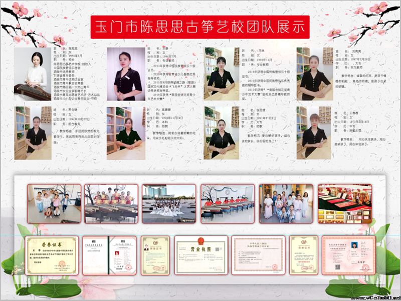 陈思思古筝艺校----玉门分校